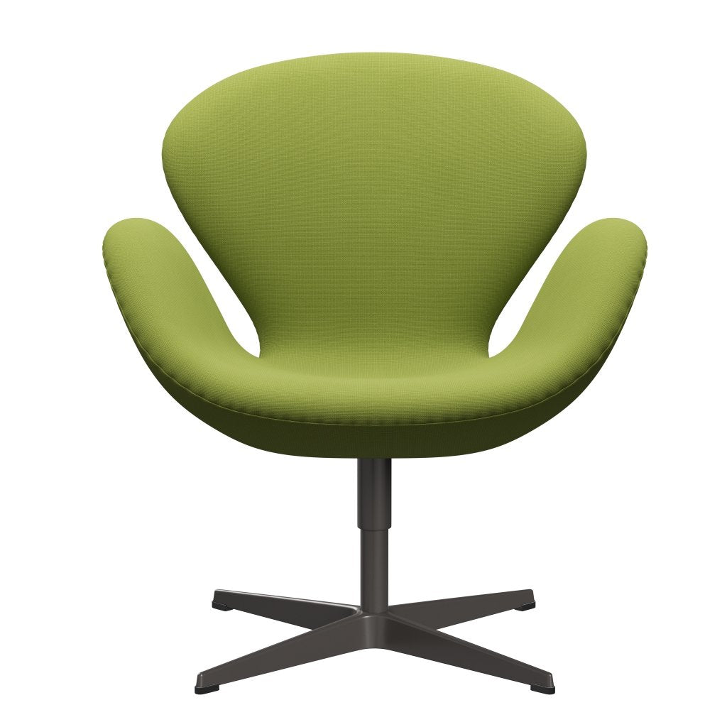 [product_category]-Fritz Hansen Swan Lounge Chair, Warm Graphite/Fame Light Grass Green-Fritz Hansen-3320-F68145-WGBASE-FRI-1