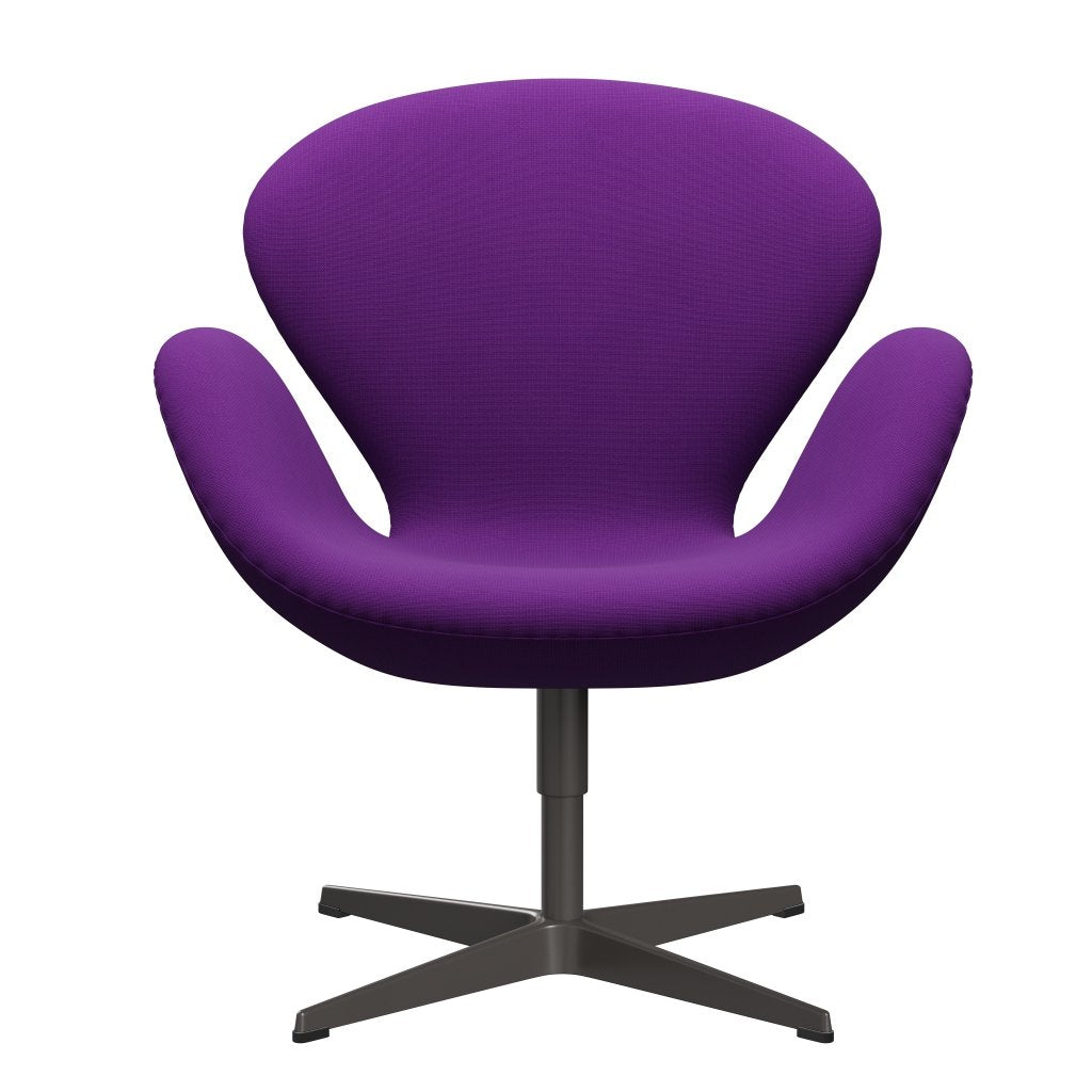 [product_category]-Fritz Hansen Swan Lounge Chair, Warm Graphite/Fame Violet-Fritz Hansen-3320-F65084-WGBASE-FRI-1