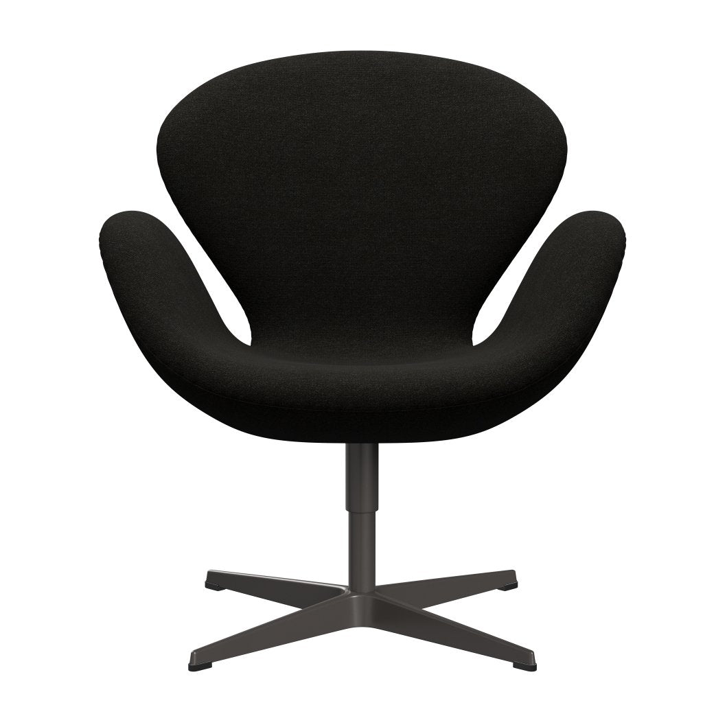 [product_category]-Fritz Hansen Swan Lounge Chair, Warm Graphite/Hallingdal Brown/Dark Grey-Fritz Hansen-3320-HAL376-WGBASE-FRI-1