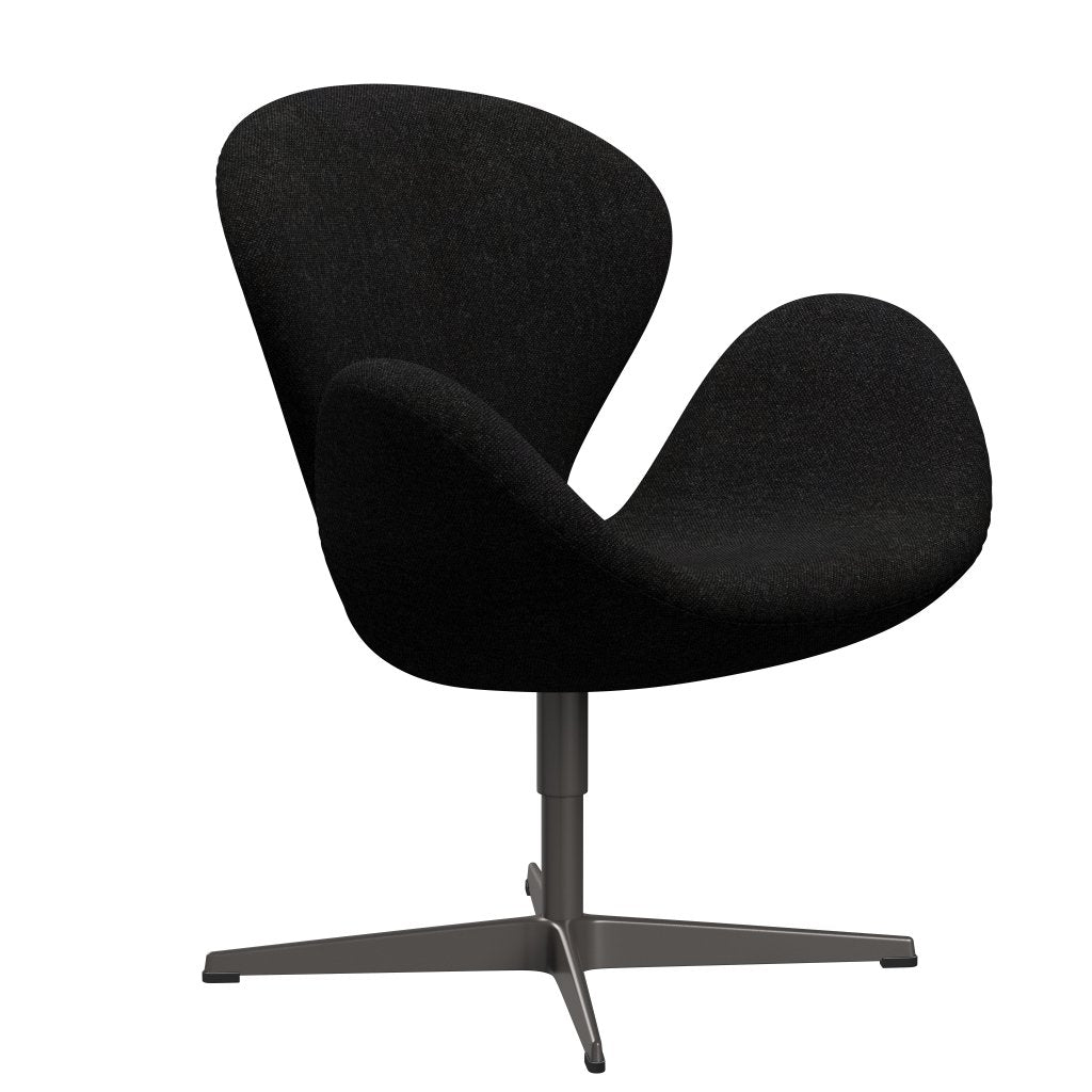 [product_category]-Fritz Hansen Swan Lounge Chair, Warm Graphite/Hallingdal Charcoal-Fritz Hansen-3320-HAL180-WGBASE-FRI-2