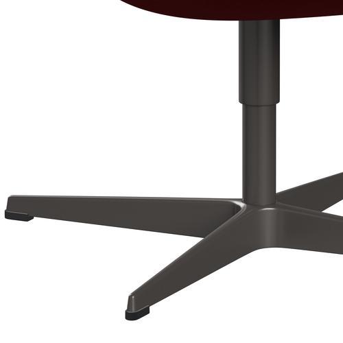 [product_category]-Fritz Hansen Swan Lounge Chair, Warm Graphite/Hallingdal Classic Red-Fritz Hansen-3320-HAL674-WGBASE-FRI-7