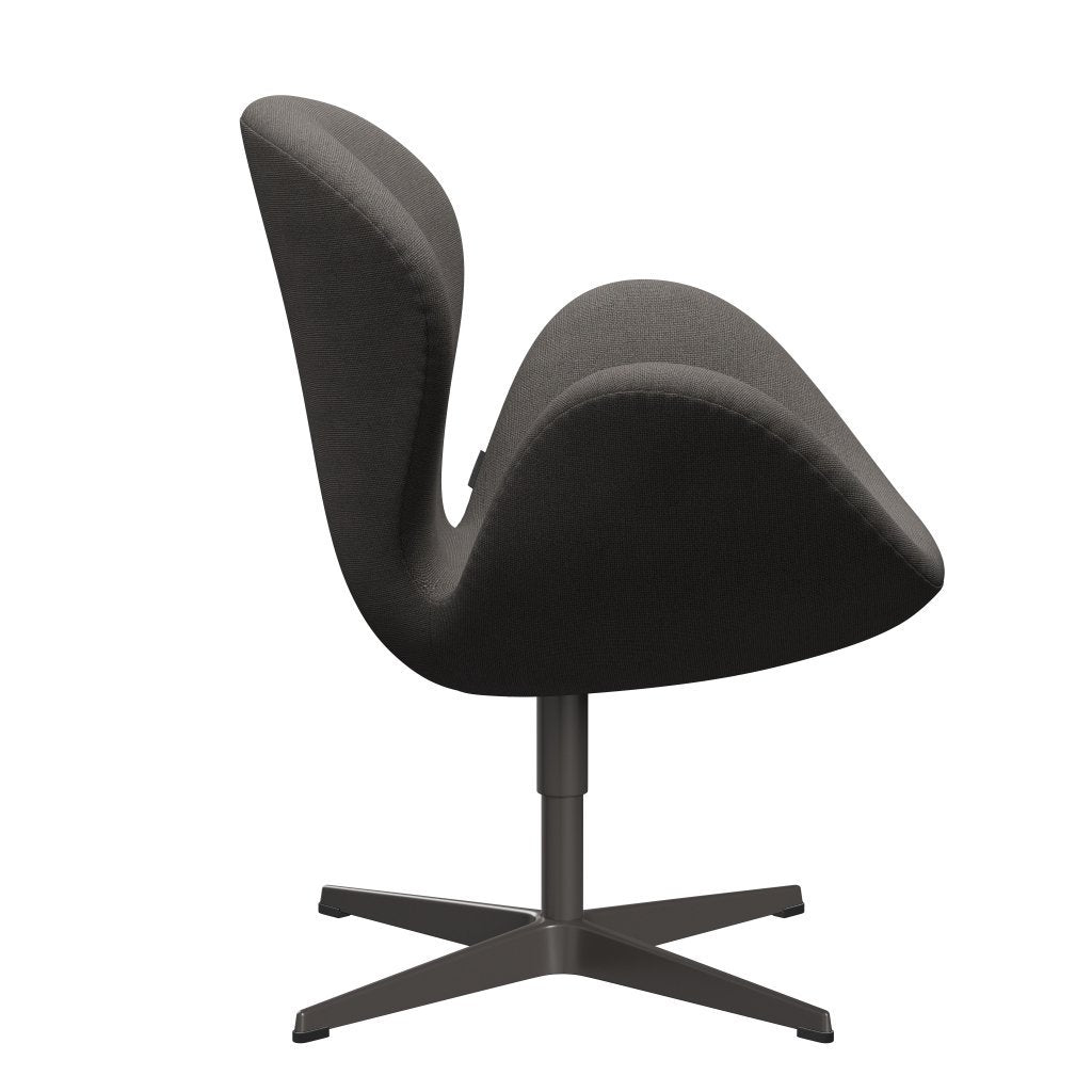 [product_category]-Fritz Hansen Swan Lounge Chair, Warm Graphite/Hallingdal Grey Dark-Fritz Hansen-3320-HAL143-WGBASE-FRI-3