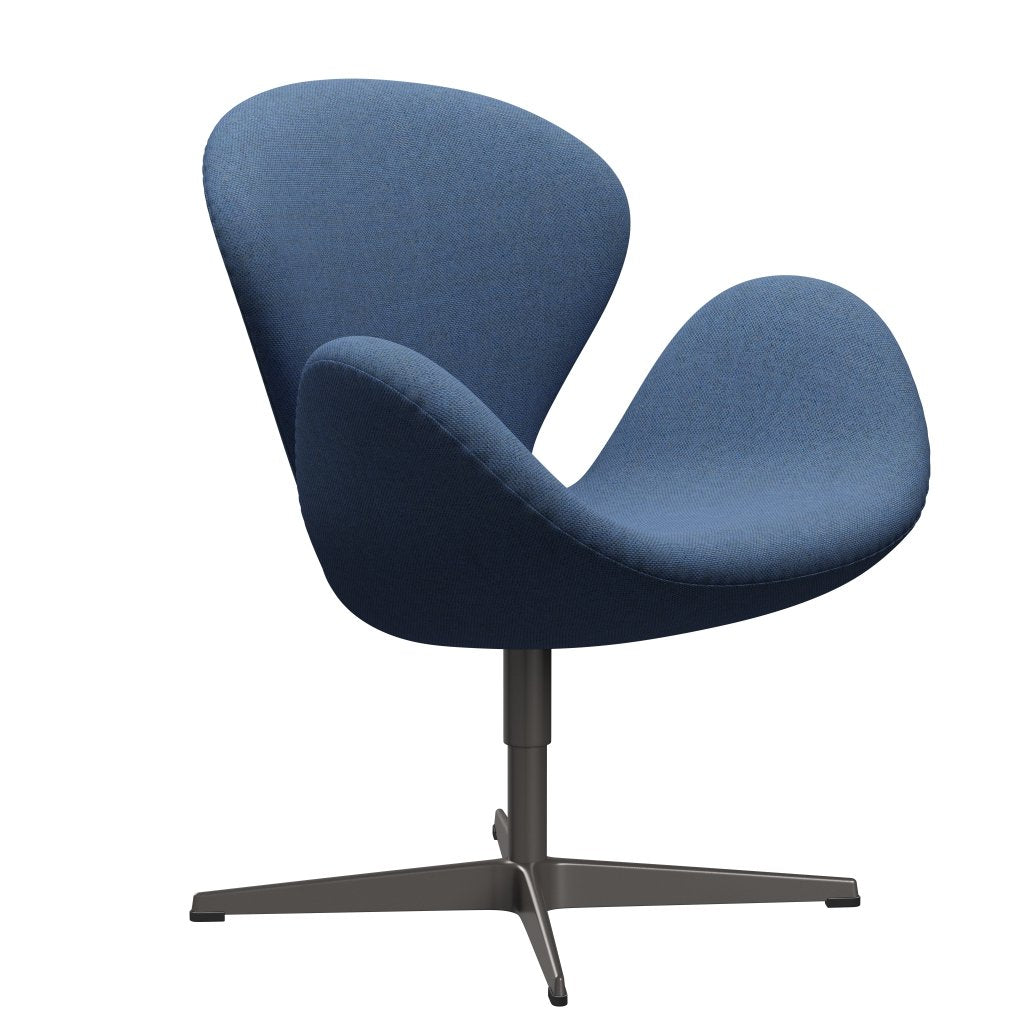 [product_category]-Fritz Hansen Swan Lounge Chair, Warm Graphite/Re Wool Blue/Natural-Fritz Hansen-3320-REW758-WGBASE-FRI-2