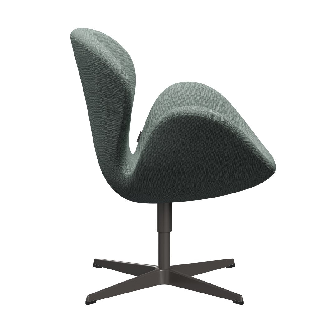 [product_category]-Fritz Hansen Swan Lounge Chair, Warm Graphite/Re Wool Light Aquamarine/Natural-Fritz Hansen-3320-REW868-WGBASE-FRI-3