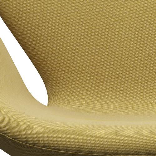 Sillón Fritz Hansen Swan, grafito cálido/rime lima verde/blanco