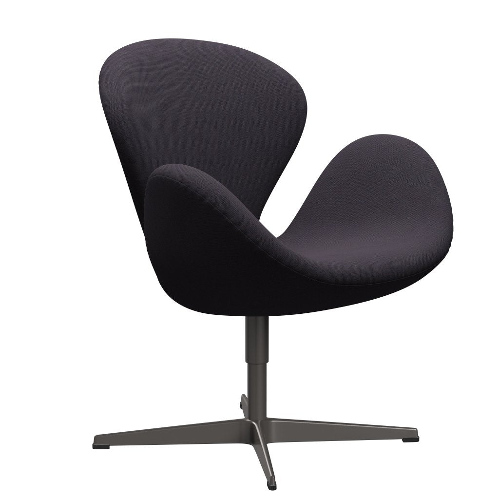 [product_category]-Fritz Hansen Swan Lounge Chair, Warm Graphite/Steelcut Trio Warm Dark Blue-Fritz Hansen-3320-STR776-WGBASE-FRI-2