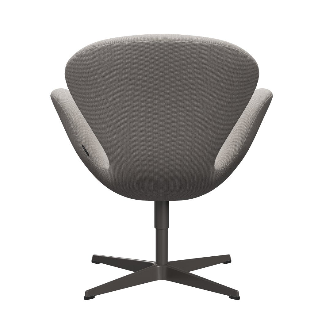 [product_category]-Fritz Hansen Swan Lounge Chair, Warm Graphite/Steelcut Trio White & Grey-Fritz Hansen-3320-STR205-WGBASE-FRI-4