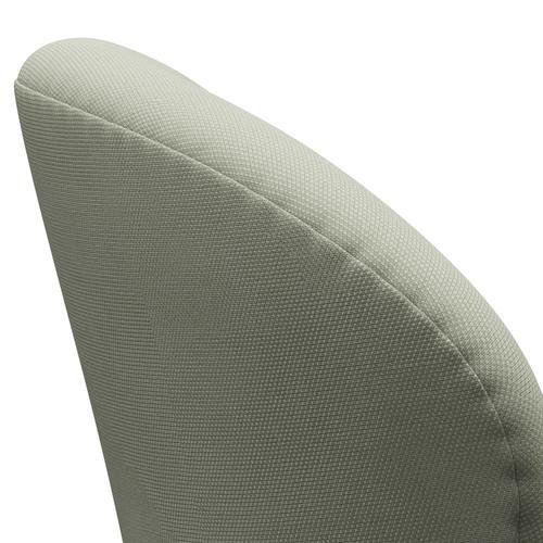 Fritz Hansen Swan Lounge Chair, warmes Graphit/Stahlcut türkisfarben