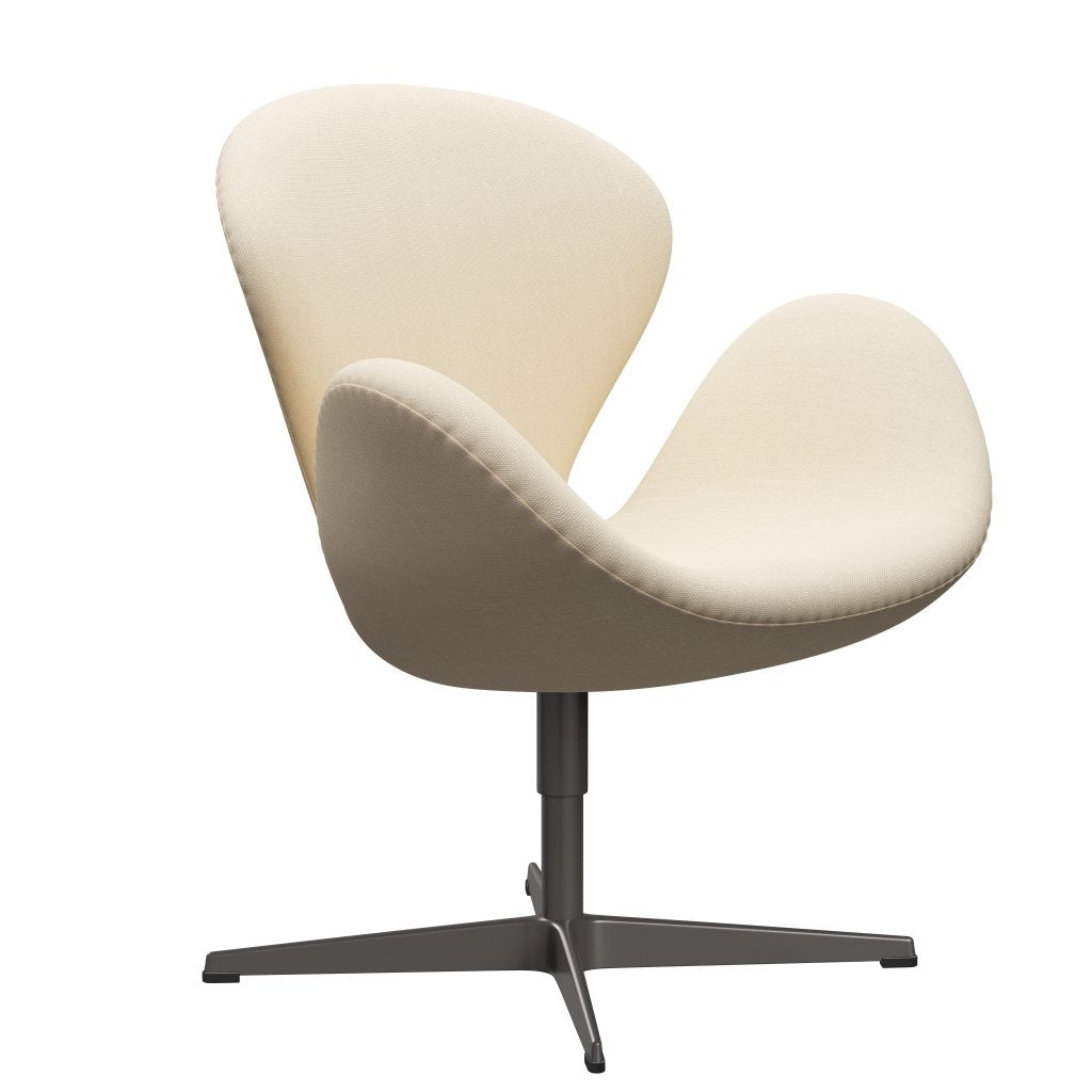 [product_category]-Fritz Hansen Swan Lounge Chair, Warm Graphite/Steelcut White-Fritz Hansen-3320-STI110-WGBASE-FRI-2