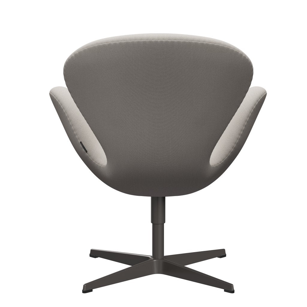 [product_category]-Fritz Hansen Swan Lounge Chair, Warm Graphite/Steelcut Wool White-Fritz Hansen-3320-STI220-WGBASE-FRI-4