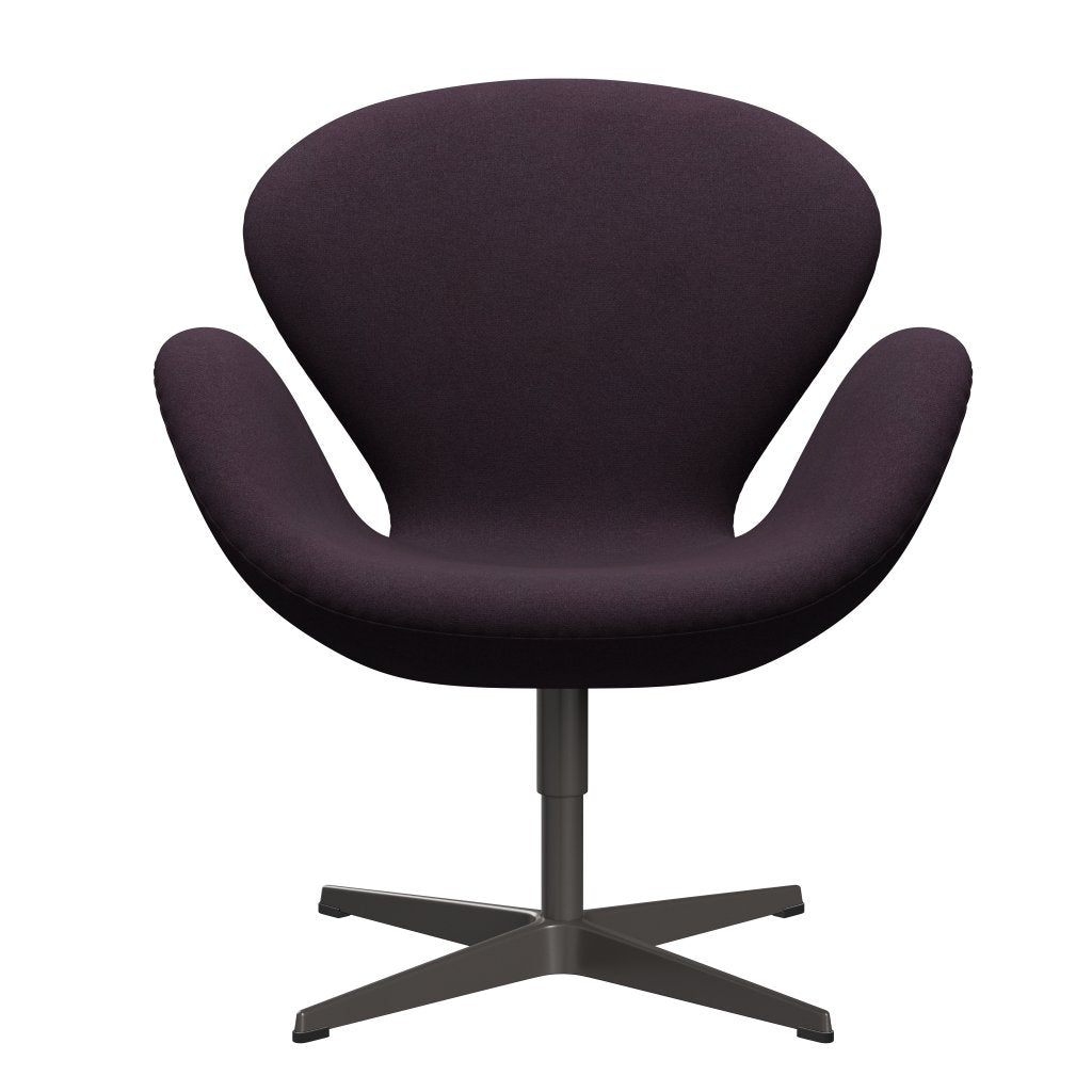 [product_category]-Fritz Hansen Swan Lounge Chair, Warm Graphite/Tonus Aubergine-Fritz Hansen-3320-TON684-WGBASE-FRI-1