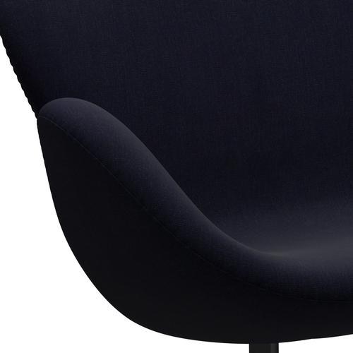 [product_category]-Fritz Hansen Swan Sofa 2 Seater, Black Lacquered/Canvas Midnight Blue-Fritz Hansen-3321-CA0786-BLLA-FRI-7