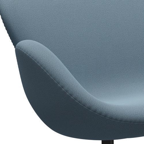 [product_category]-Fritz Hansen Swan Sofa 2 Seater, Black Lacquered/Capture Soft Blue-Fritz Hansen-3321-CP5001-BLLA-FRI-7