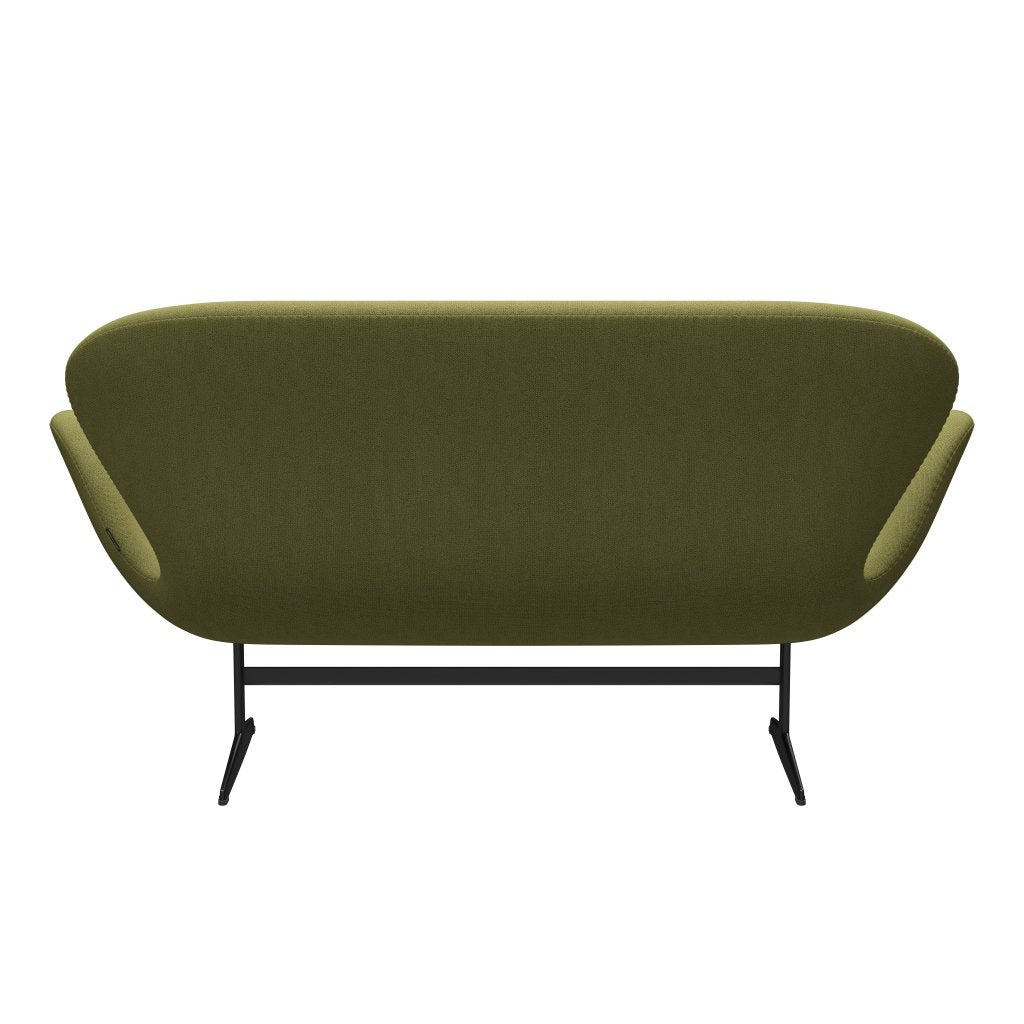 [product_category]-Fritz Hansen Swan Sofa 2 Seater, Black Lacquered/Capture Wamrgrün-Fritz Hansen-3321-CP5301-BLLA-FRI-4