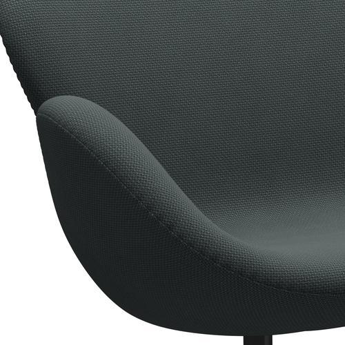 [product_category]-Fritz Hansen Swan Sofa 2 Seater, Black Lacquered/Diablo Steel Grey-Fritz Hansen-3321-DIA102-BLLA-FRI-7