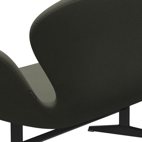 [product_category]-Fritz Hansen Swan Sofa 2 Seater, Black Lacquered/Diablo Warm Grey-Fritz Hansen-3321-DIA101-BLLA-FRI-5