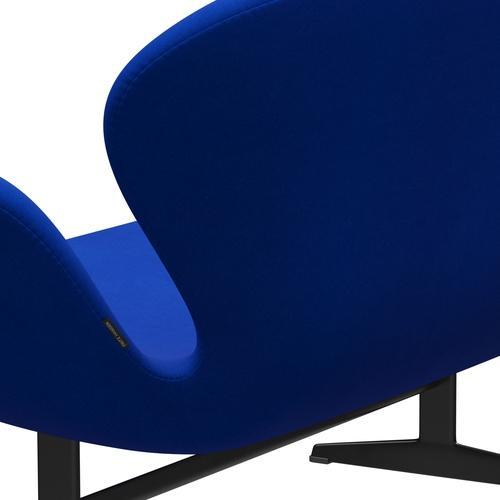 [product_category]-Fritz Hansen Swan Sofa 2 Seater, Black Lacquered/Divina Blue-Fritz Hansen-3321-DIV756-BLLA-FRI-5