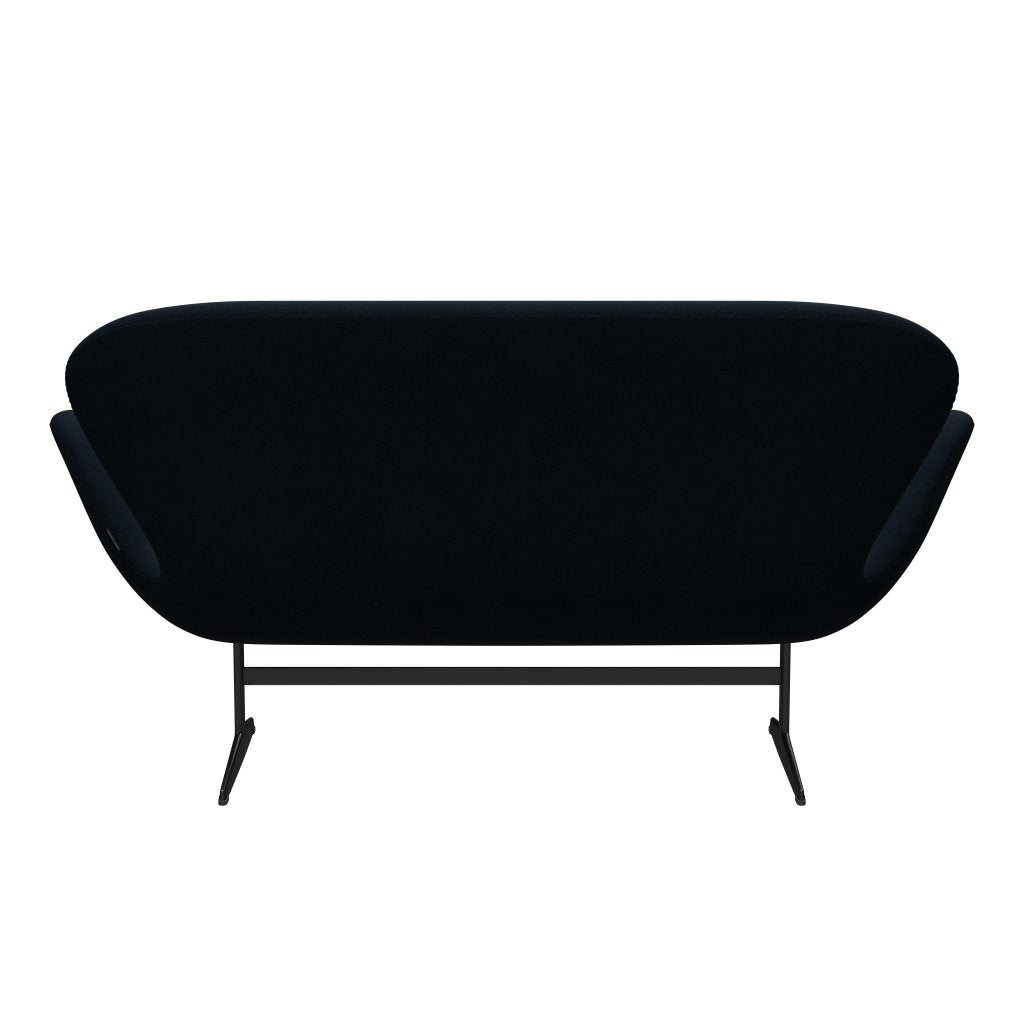 [product_category]-Fritz Hansen Swan Sofa 2 Seater, Black Lacquered/Divina Dark Blue-Fritz Hansen-3321-DIV793-BLLA-FRI-4