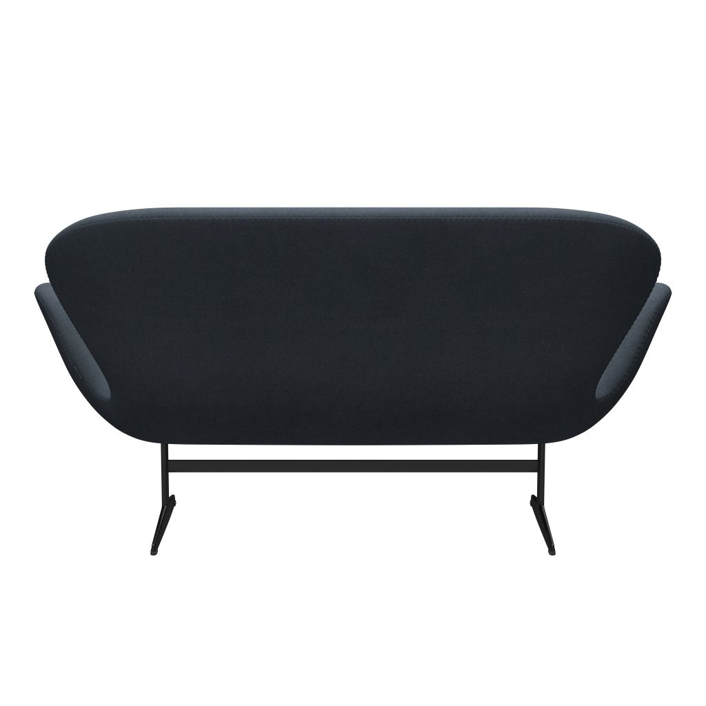 [product_category]-Fritz Hansen Swan Sofa 2 Seater, Black Lacquered/Divina Grey-Fritz Hansen-3321-DIV154-BLLA-FRI-4