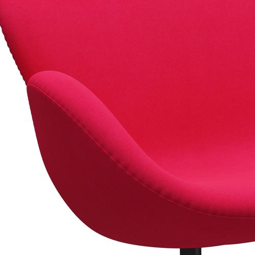 [product_category]-Fritz Hansen Swan Sofa 2 Seater, Black Lacquered/Divina Lipstick Pink-Fritz Hansen-3321-DIV626-BLLA-FRI-7