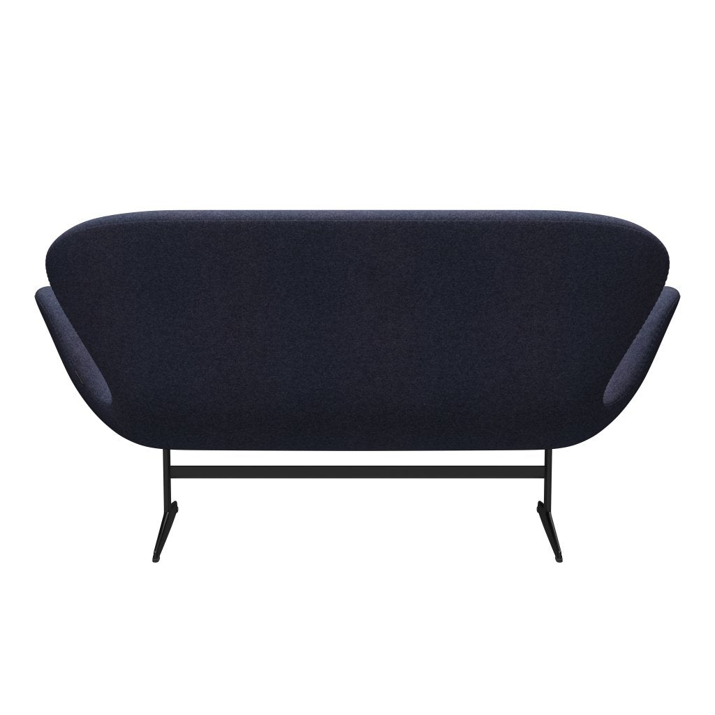 [product_category]-Fritz Hansen Swan Sofa 2 Seater, Black Lacquered/Divina Md Cool Grey-Fritz Hansen-3321-DMD743-BLLA-FRI-4