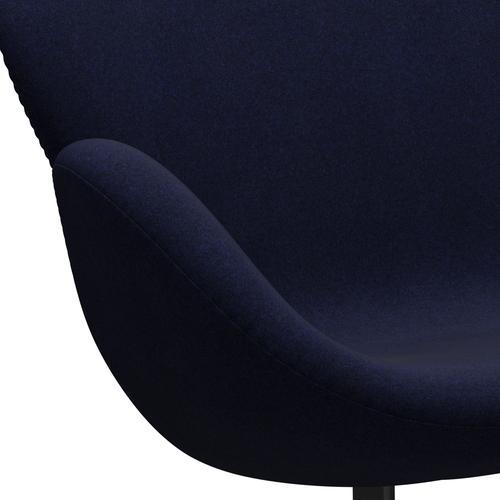 [product_category]-Fritz Hansen Swan Sofa 2 Seater, Black Lacquered/Divina Melange Dark Blue-Fritz Hansen-3321-DIM787-BLLA-FRI-7