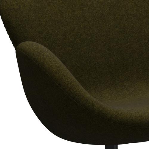 [product_category]-Fritz Hansen Swan Sofa 2 Seater, Black Lacquered/Divina Melange Olive Dark-Fritz Hansen-3321-DIM471-BLLA-FRI-7