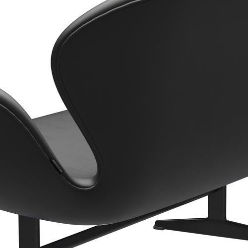 [product_category]-Fritz Hansen Swan Sofa 2 Seater, Black Lacquered/Essential Black-Fritz Hansen-3321-STBLA-BLLA-FRI-5