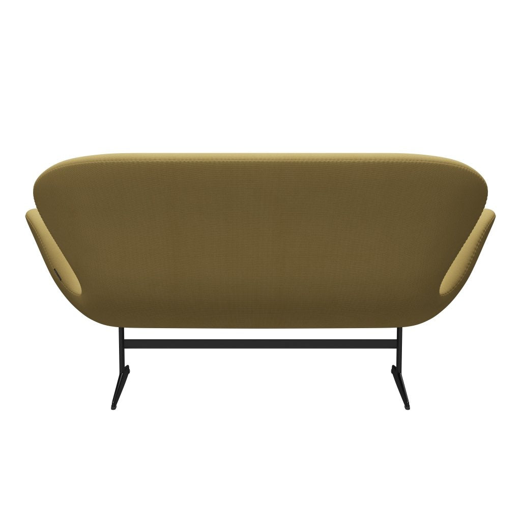 [product_category]-Fritz Hansen Swan Sofa 2 Seater, Black Lacquered/Fame Beige (62068)-Fritz Hansen-3321-F62068-BLLA-FRI-4