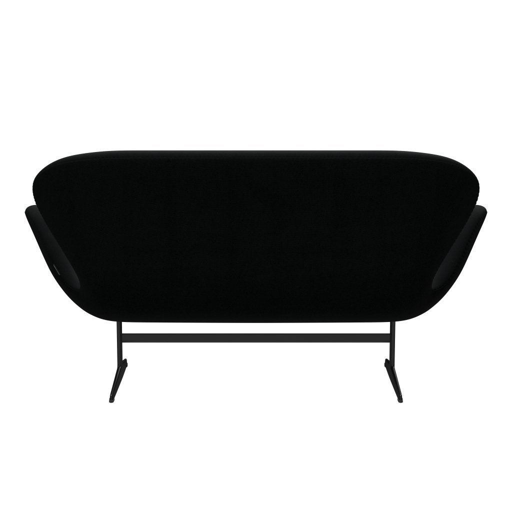 [product_category]-Fritz Hansen Swan Sofa 2 Seater, Black Lacquered/Fame Black-Fritz Hansen-3321-F60999-BLLA-FRI-4