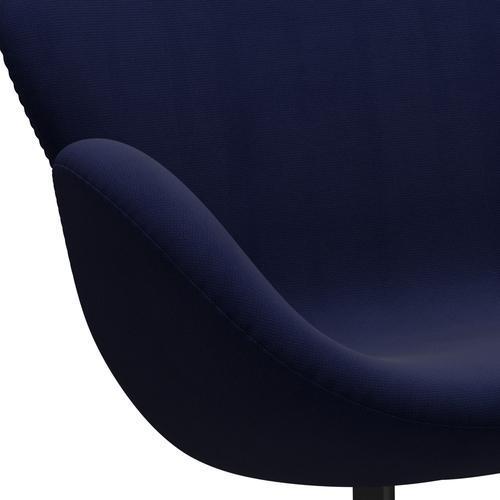 [product_category]-Fritz Hansen Swan Sofa 2 Seater, Black Lacquered/Fame Dark Blue (66005)-Fritz Hansen-3321-F66005-BLLA-FRI-7