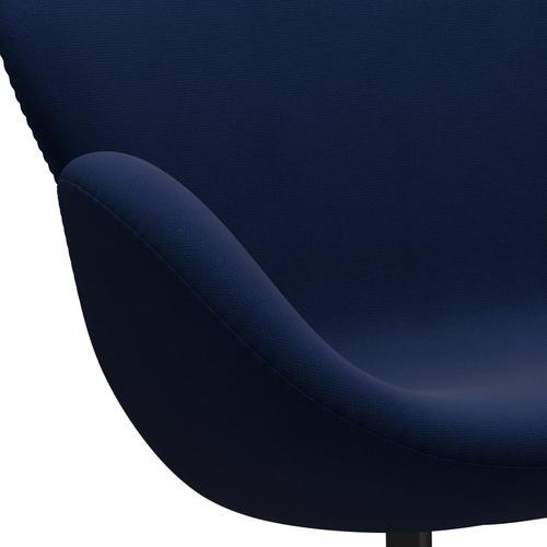 [product_category]-Fritz Hansen Swan Sofa 2 Seater, Black Lacquered/Fame Dark Blue (66071)-Fritz Hansen-3321-F66071-BLLA-FRI-7