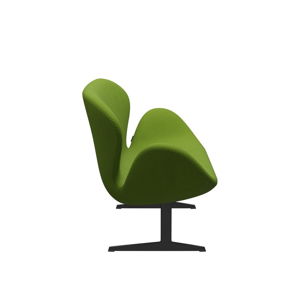 [product_category]-Fritz Hansen Swan Sofa 2 Seater, Black Lacquered/Fame Green-Fritz Hansen-3321-F68035-BLLA-FRI-3