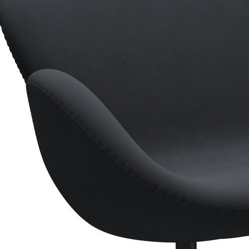 [product_category]-Fritz Hansen Swan Sofa 2 Seater, Black Lacquered/Fame Grey (60003)-Fritz Hansen-3321-F60003-BLLA-FRI-7