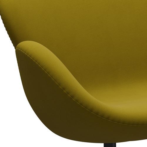 [product_category]-Fritz Hansen Swan Sofa 2 Seater, Black Lacquered/Fame Olive Green-Fritz Hansen-3321-F68004-BLLA-FRI-7