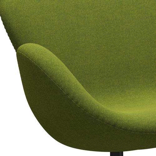 [product_category]-Fritz Hansen Swan Sofa 2 Seater, Black Lacquered/Hallingdal Green-Fritz Hansen-3321-HAL980-BLLA-FRI-7