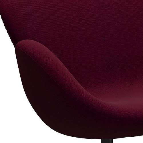 [product_category]-Fritz Hansen Swan Sofa 2 Seater, Black Lacquered/Hallingdal Pink Dark-Fritz Hansen-3321-HAL563-BLLA-FRI-7