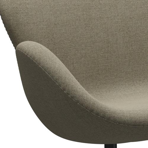 [product_category]-Fritz Hansen Swan Sofa 2 Seater, Black Lacquered/Re Wool Light Beige/Natural-Fritz Hansen-3321-REW218-BLLA-FRI-7