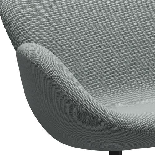 [product_category]-Fritz Hansen Swan Sofa 2 Seater, Black Lacquered/Re Wool Pale Aqua-Fritz Hansen-3321-REW828-BLLA-FRI-7