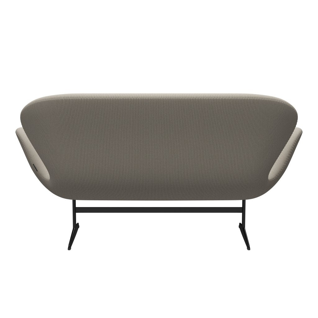 [product_category]-Fritz Hansen Swan Sofa 2 Seater, Black Lacquered/Steelcut Trio Sand-Fritz Hansen-3321-STR213-BLLA-FRI-4