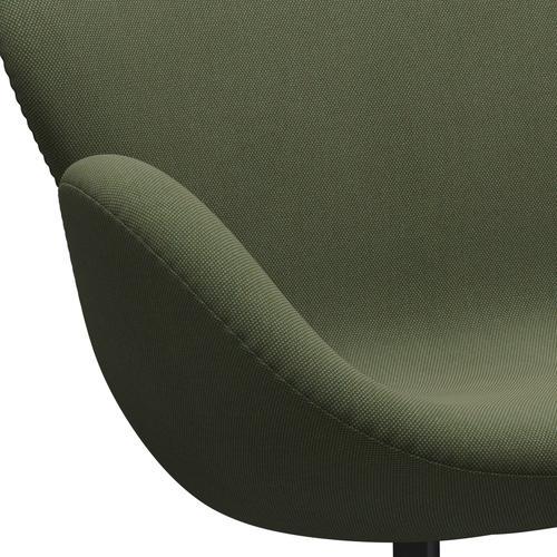 [product_category]-Fritz Hansen Swan Sofa 2 Seater, Black Lacquered/Steelcut Trio Soft Green-Fritz Hansen-3321-STR946-BLLA-FRI-7