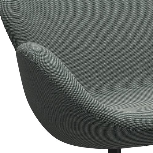 [product_category]-Fritz Hansen Swan Sofa 2 Seater, Black Lacquered/Steelcut Trio White/Dark Green-Fritz Hansen-3321-STR916-BLLA-FRI-7