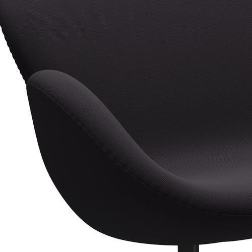 [product_category]-Fritz Hansen Swan Sofa 2 Seater, Black Lacquered/Steelcut Violet Dark-Fritz Hansen-3321-STI685-BLLA-FRI-7