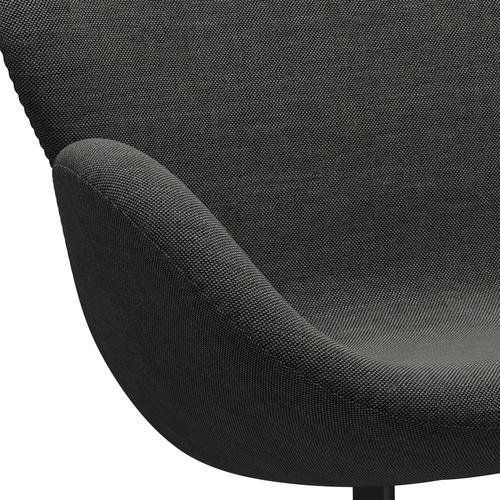 [product_category]-Fritz Hansen Swan Sofa 2 Seater, Black Lacquered/Sunniva Light Grey/Dark Grey-Fritz Hansen-3321-SV173-BLLA-FRI-7