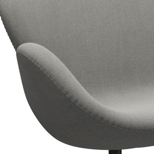 [product_category]-Fritz Hansen Swan Sofa 2 Seater, Black Lacquered/Sunniva Sand/Light Grey-Fritz Hansen-3321-SV153-BLLA-FRI-7