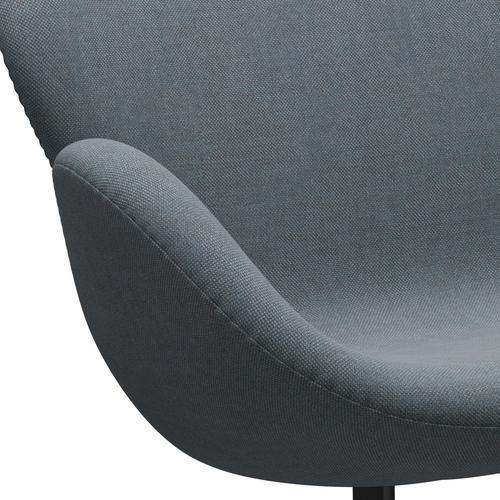 [product_category]-Fritz Hansen Swan Sofa 2 Seater, Black Lacquered/Sunniva Soft Blue-Fritz Hansen-3321-SV752-BLLA-FRI-7