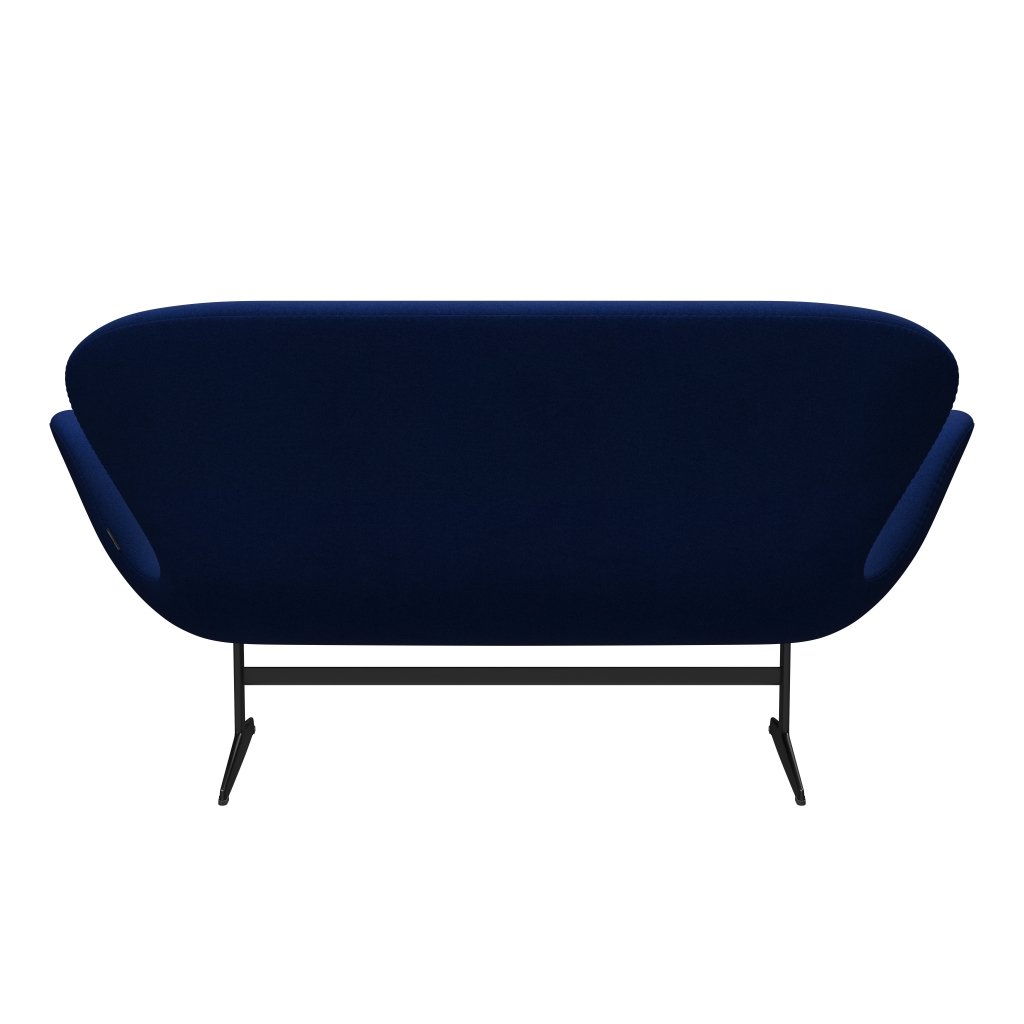 [product_category]-Fritz Hansen Swan Sofa 2 Seater, Black Lacquered/Tonus Royal Blue-Fritz Hansen-3321-TON210-BLLA-FRI-4