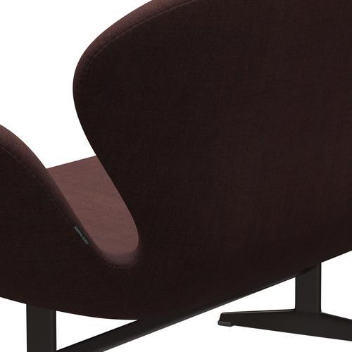 [product_category]-Fritz Hansen Swan Sofa 2 Seater, Brown Bronze/Canvas Stone Dark-Fritz Hansen-3321-CA0674-BBBASE-FRI-5