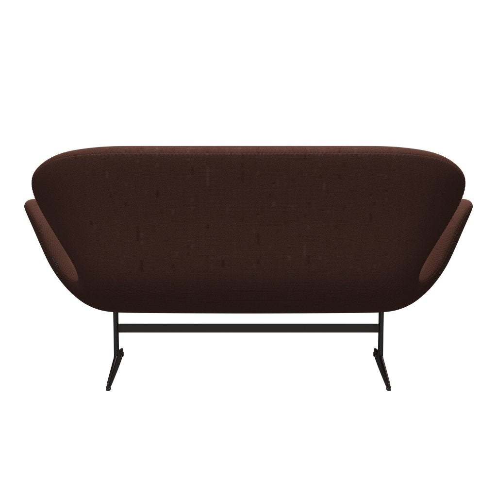 Fritz Hansen Swan Sofa 2 -sæder, brun bronze/fange brun/lyserosa