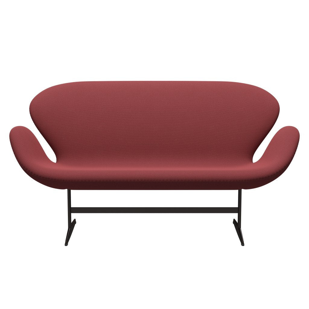 [product_category]-Fritz Hansen Swan Sofa 2 Seater, Brown Bronze/Capture Dark Red-Fritz Hansen-3321-CP5402-BBBASE-FRI-1